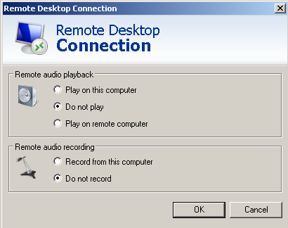 Remote Audio Settings